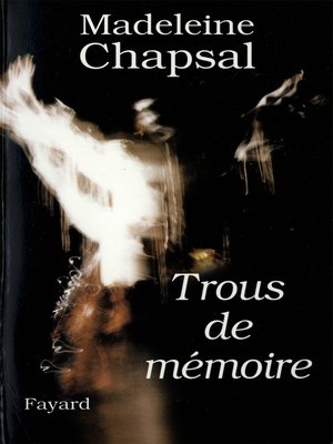 cover image of Trous de mémoire